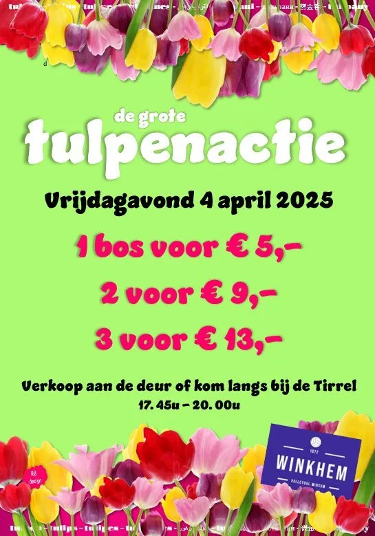 Tulpenactie 2025: Steun onze volleybalvereniging!
